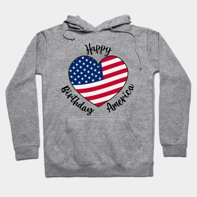 happy birthday America Hoodie by sevalyilmazardal